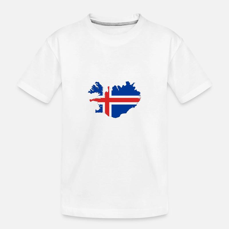 Island - Kinder Premium Bio T-Shirt - Weiß