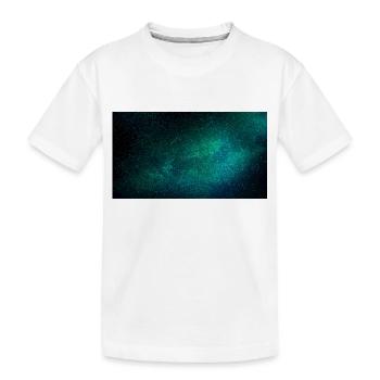 Starry sky turquoise - Kids' Premium Organic T-Shirt - white - Front