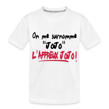HUMOUR affreux jojo!!! t-shirt,logo,motif,visuel - T-shirt bio Premium Enfant - blanc - Devant