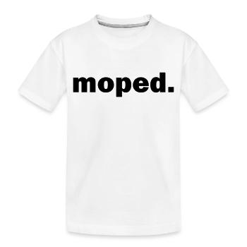 moped - Kids' Premium Organic T-Shirt - white - Front