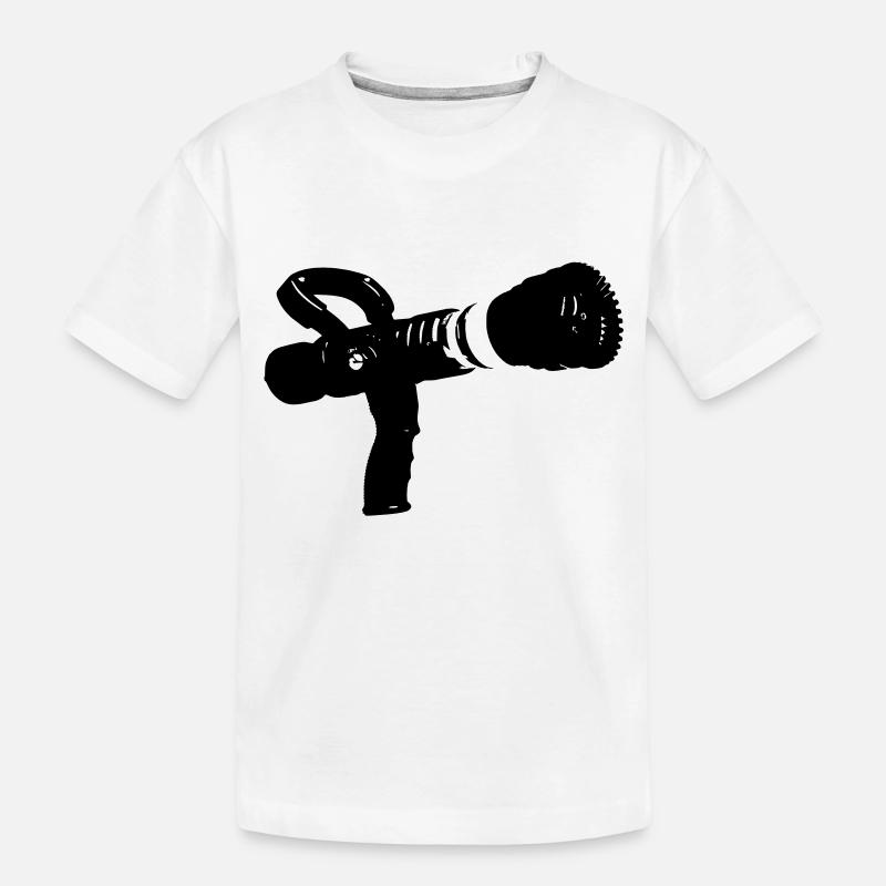 Feuer Feuerwehrschlauch - Kinder Premium Bio T-Shirt - Weiß