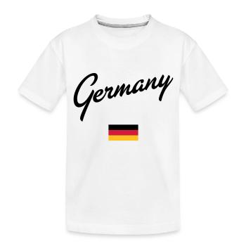 Germany - Kinder Premium Bio T-Shirt - Weiß - Vorne