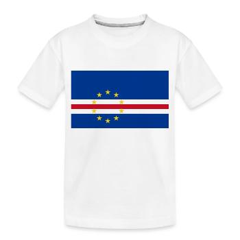 drapeau Cap Vert - T-shirt bio Premium Enfant - blanc - Devant