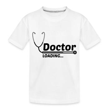 formation de médecin chargement chargement barre stéthoscope ab - T-shirt bio Premium Enfant - blanc - Devant