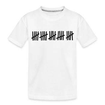 Tally 25 coups - T-shirt bio Premium Enfant - blanc - Devant
