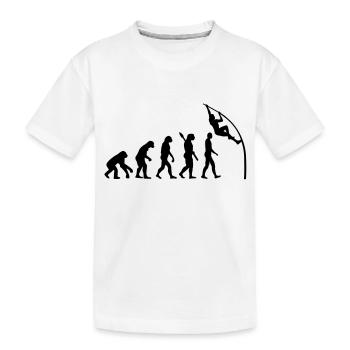 Pole vault - Kids' Premium Organic T-Shirt - white - Front
