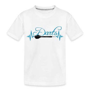 verein text frequenz herzschlag puls logo text spi - Kinder Premium Bio T-Shirt - Weiß - Vorne