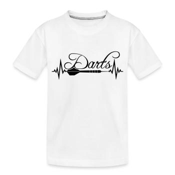 logo club texte fréquence battement de coeur pouls jouer - T-shirt bio Premium Enfant - blanc - Devant