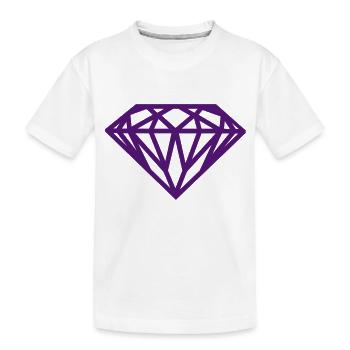 Diamant - T-shirt bio Premium Enfant - blanc - Devant