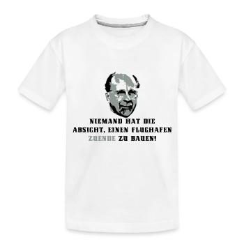 Berlin Airport - Kids' Premium Organic T-Shirt - white - Front