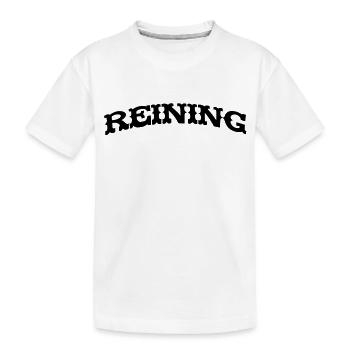 Reining arqué - T-shirt bio Premium Enfant - blanc - Devant