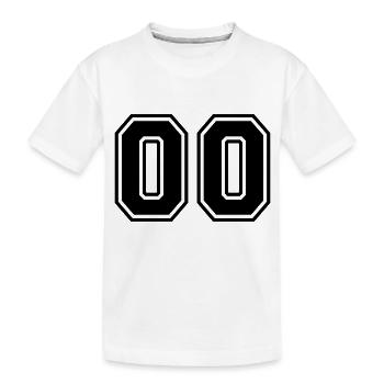 00_nummer_1_f1 - Kinder Premium Bio T-Shirt - Weiß - Vorne