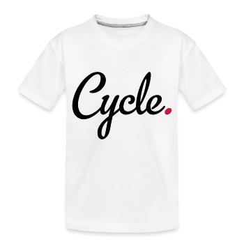 Radsport - Kinder Premium Bio T-Shirt - Weiß - Vorne