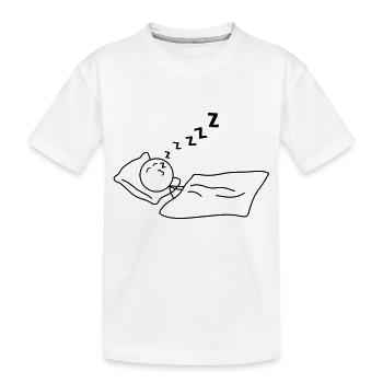 Sleeping - Kids' Premium Organic T-Shirt - white - Front
