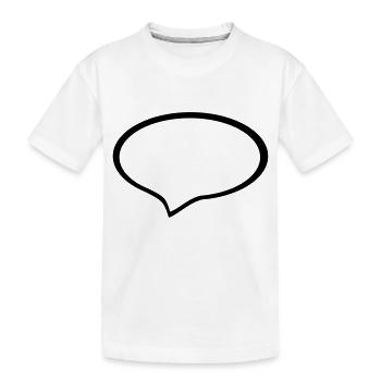 sprechblase - Kinder Premium Bio T-Shirt - Weiß - Vorne