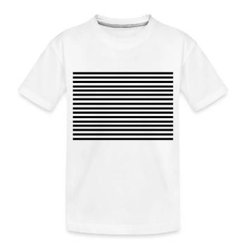 horizontal_lines - T-shirt bio Premium Enfant - blanc - Devant