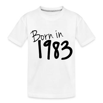 Geboren 1983 - Kinder Premium Bio T-Shirt - Weiß - Vorne