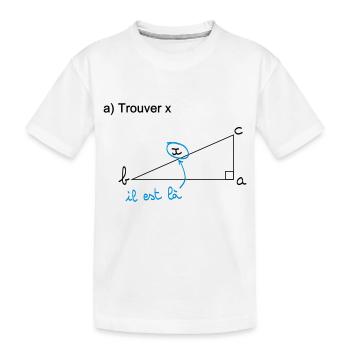 Trouver x - T-shirt bio Premium Enfant - blanc - Devant