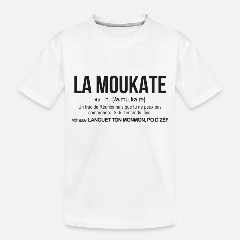 la moukate-reunion définition - T-shirt bio Premium Enfant - blanc