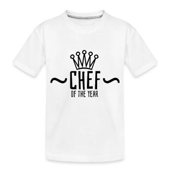 CHEF OF THE YEAR - T-shirt bio Premium Enfant - blanc - Devant