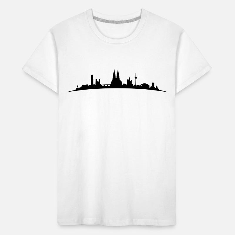 Skyline Köln Bogen Kinder Premium Bio T-Shirt