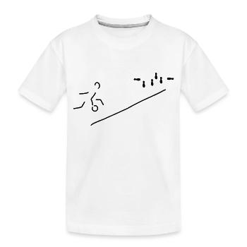 kegeln alle neune - Kinder Premium Bio T-Shirt - Weiß - Vorne