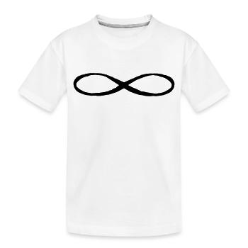 unendlich symbol geschwister paerchen geschrieben - Kinder Premium Bio T-Shirt - Weiß - Vorne