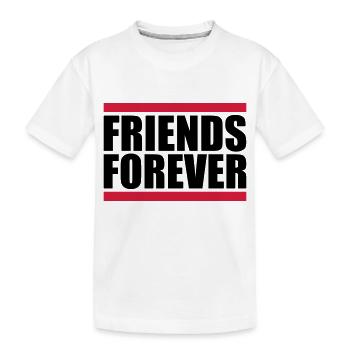 friends forever team crew party friends girlfriend b - Kids' Premium Organic T-Shirt - white - Front