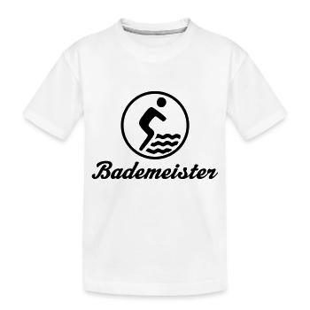 Bademeister 3 - Kinder Premium Bio T-Shirt - Weiß - Vorne
