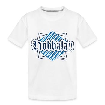 Hobbala!! - Kinder Premium Bio T-Shirt - Weiß - Vorne