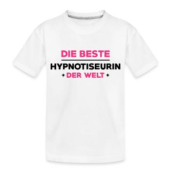 Hypnotiseur Hypnotiseurin Hypnose Akupunktur - Kinder Premium Bio T-Shirt - Weiß - Vorne