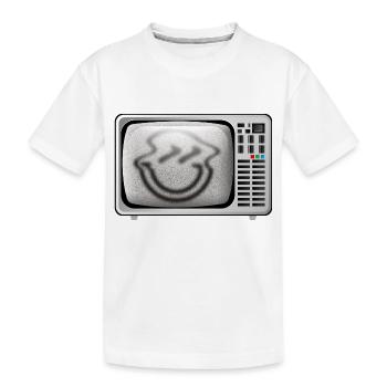 Smiley TV - T-shirt bio Premium Enfant - blanc - Devant