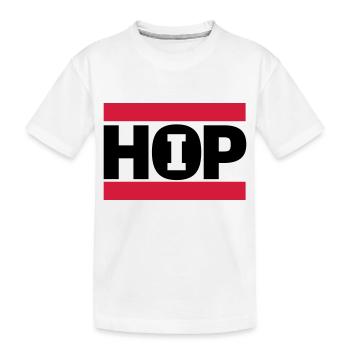 hip hop - Kinder Premium Bio T-Shirt - Weiß - Vorne