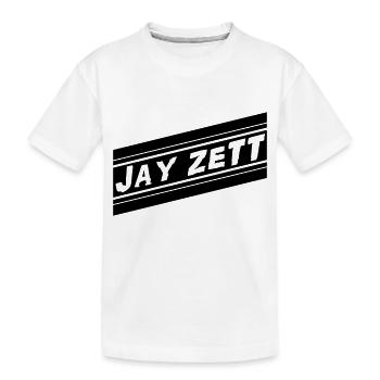 Jay Zett Trainingsjacke - Kinder Premium Bio T-Shirt - Weiß - Vorne