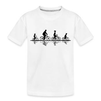 Freizeit - Radfahrer - Kinder Premium Bio T-Shirt - Weiß - Vorne