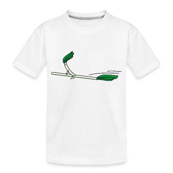 by starting - Kids' Premium Organic T-Shirt - white - Front