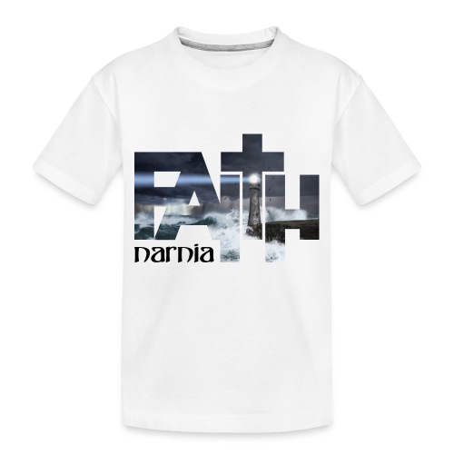 Narnia - Faith Mask - White - Kids' Premium Organic T-Shirt