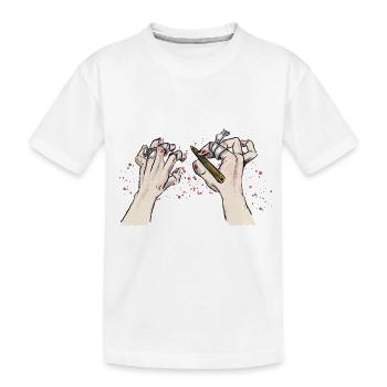 Wrecked Hands Climbing T-Shirt Design - T-shirt bio Premium Enfant - blanc - Devant