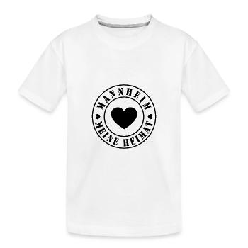 Meine Heimat - Mannheim - Kinder Premium Bio T-Shirt - Weiß - Vorne