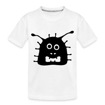 Covi the crazy corona virus - Kids' Premium Organic T-Shirt - white - Front