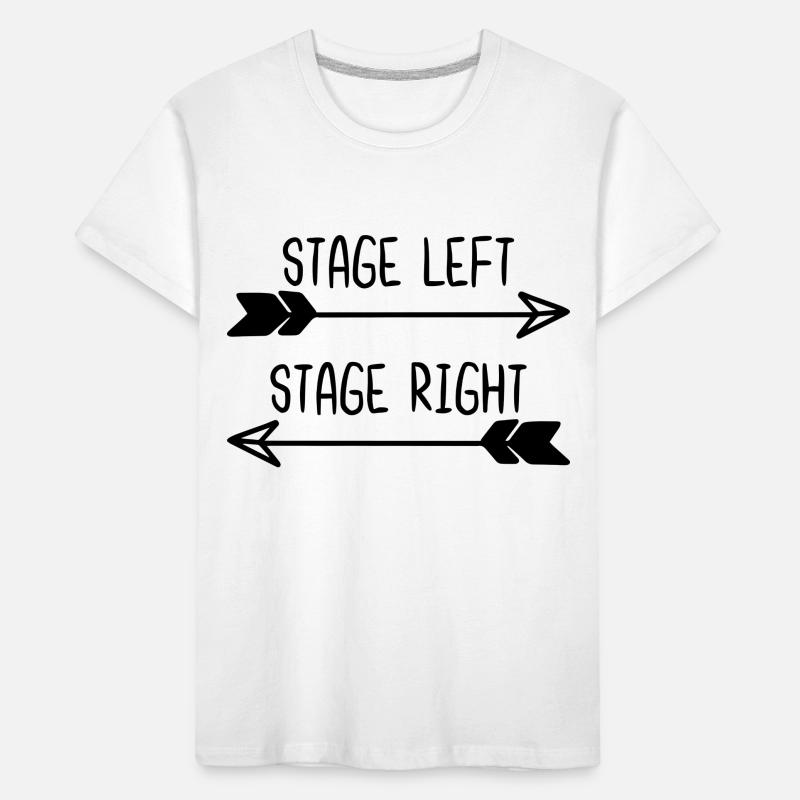 Stage Left Stage Right Kids' Premium Organic T-Shirt