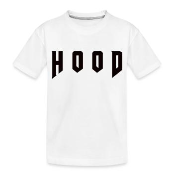 Hood - Kinder Premium Bio T-Shirt - Weiß - Vorne