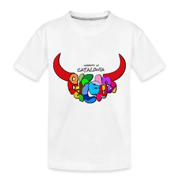 I Love Barcelona, Katalonien, Spanien - Kinder Premium Bio T-Shirt - Weiß - Vorne