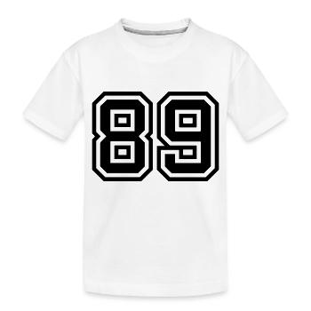 Symbole numérique 89 - T-shirt bio Premium Enfant - blanc - Devant