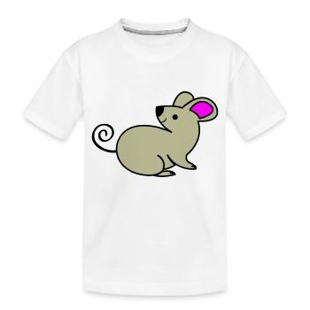 Souris - T-shirt bio Premium Enfant - blanc - Devant