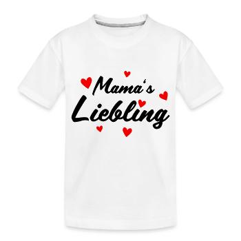 Mamas Liebling - Kinder Premium Bio T-Shirt - Weiß - Vorne