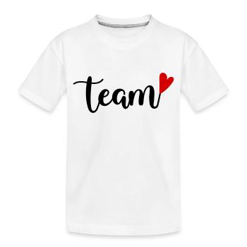 Team - Kinder Premium Bio T-Shirt - Weiß - Vorne