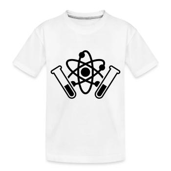 Test tube symbol - Kids' Premium Organic T-Shirt - white - Front