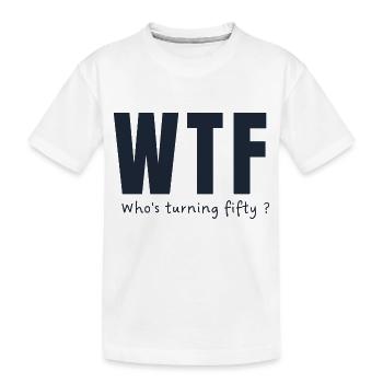 50th birthday - Kids' Premium Organic T-Shirt - white - Front