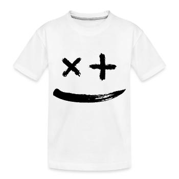 Smile Confuse: Ein Lächeln, das Fragen aufwirft! - Kinder Premium Bio T-Shirt - Weiß - Vorne